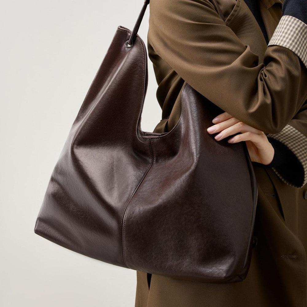 Premium Vegetable-Tanned Leather Tote Bag