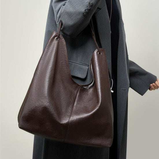 Premium Vegetable-Tanned Leather Tote Bag