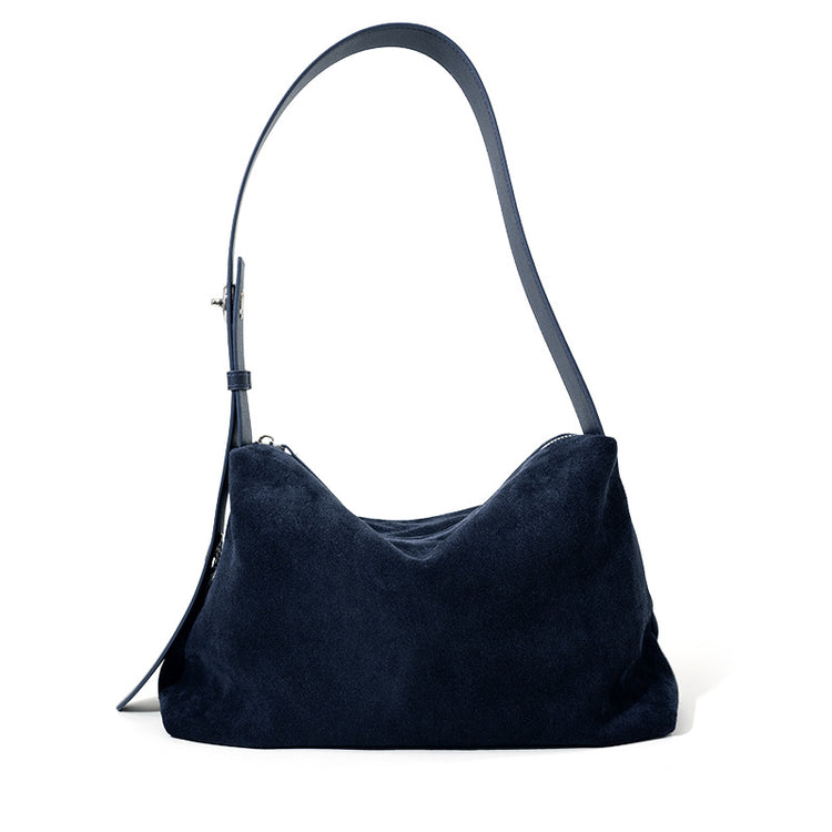 Refined Gloss-Touch Shoulder Bag