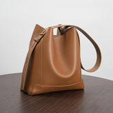 Shoulder Large Capacity Leather Bucket Bag