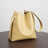 Shoulder Large Capacity Leather Bucket Bag