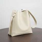 Shoulder Large Capacity Leather Bucket Bag