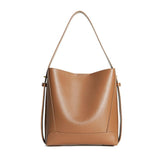 Shoulder Large Capacity Leather Bucket Bag