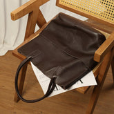Simple Commute Soft Cowhide Tote Bag