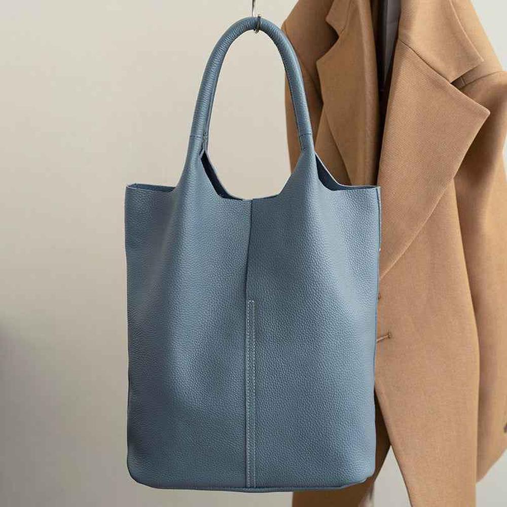 Simple Soft Leather tote bag