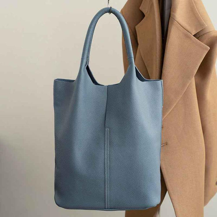 Simple Soft Leather tote bag