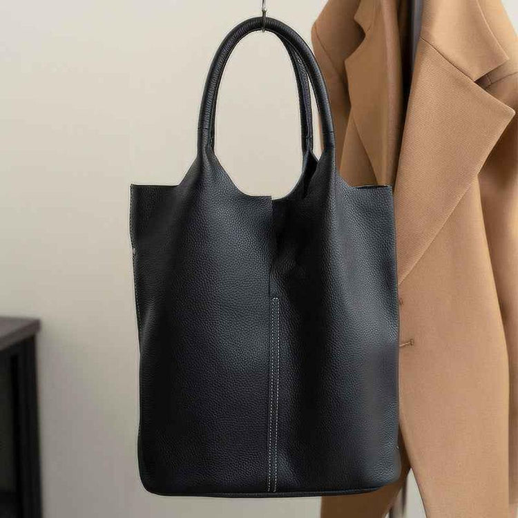 Simple Soft Leather tote bag