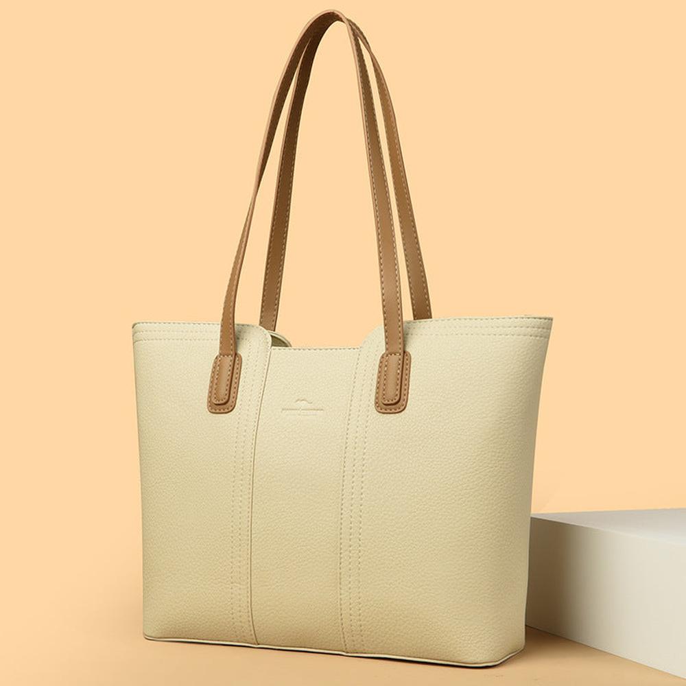 Simple large Capacity Leather Tote