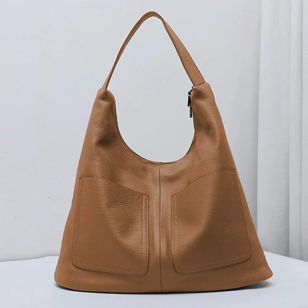 Soft Leather Bucket Bag