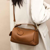 Soft Leather Large Capacity Pillow handbag