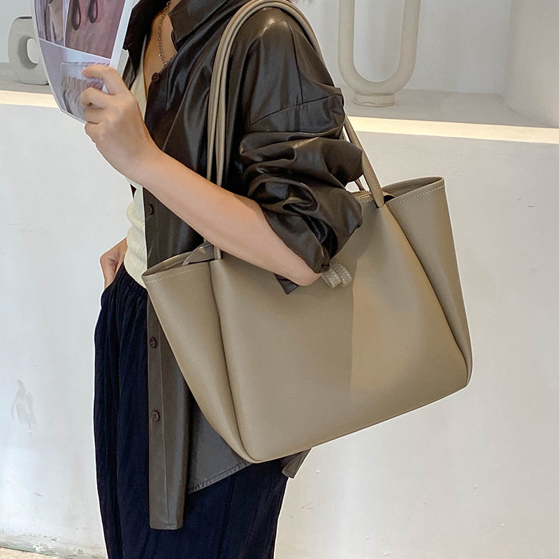 Soft-leather tote Bag