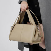 Solid Color Retro Handbag - Stylish Leather Handbags for Every Occasion