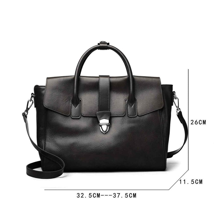 Spacious Retro Handbag – Perfect Companion for Work or Travel