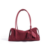 Suede Shoulder Bag