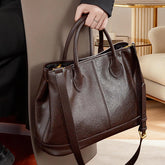Top-Grain Leather Tote