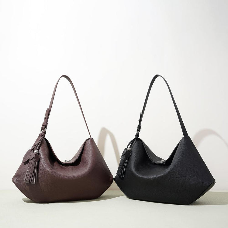 Trendy Large-Capacity Leather Shoulder Bag