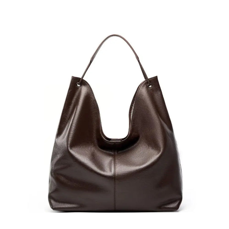 Vegetable Tanning Leather Large-capacity Tote Bag