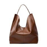 Vegetable Tanning Leather Large-capacity Tote Bag