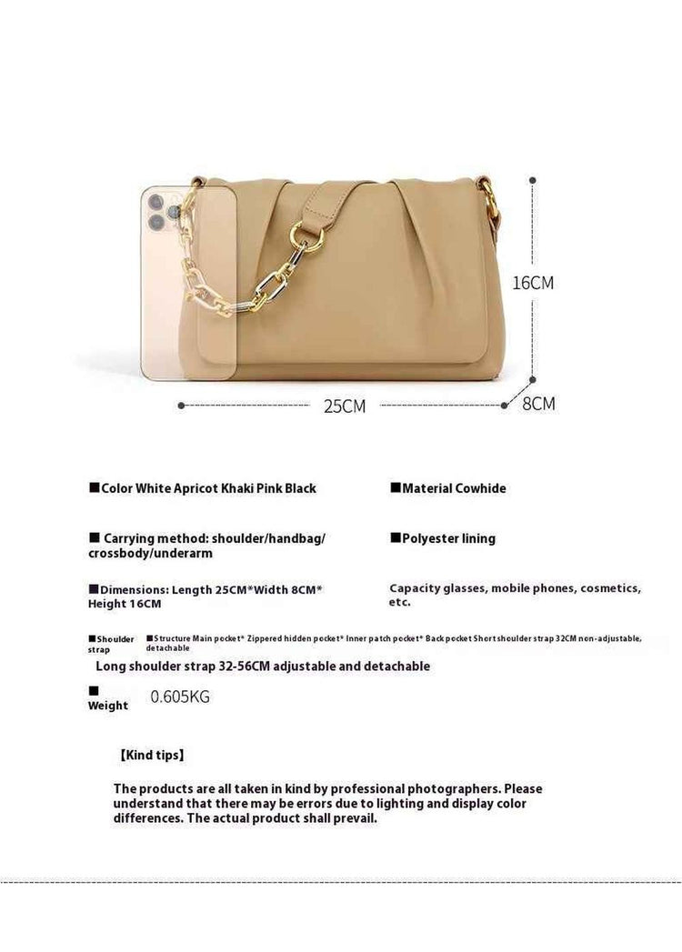 Versatile Texture Cloud Bag Shoulder Crossbody Underarm Bag