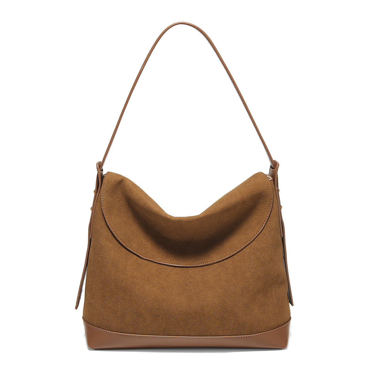 Vintage Suede-Like Shoulder Bag