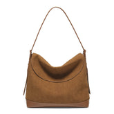 Vintage Suede-Like Shoulder Bag