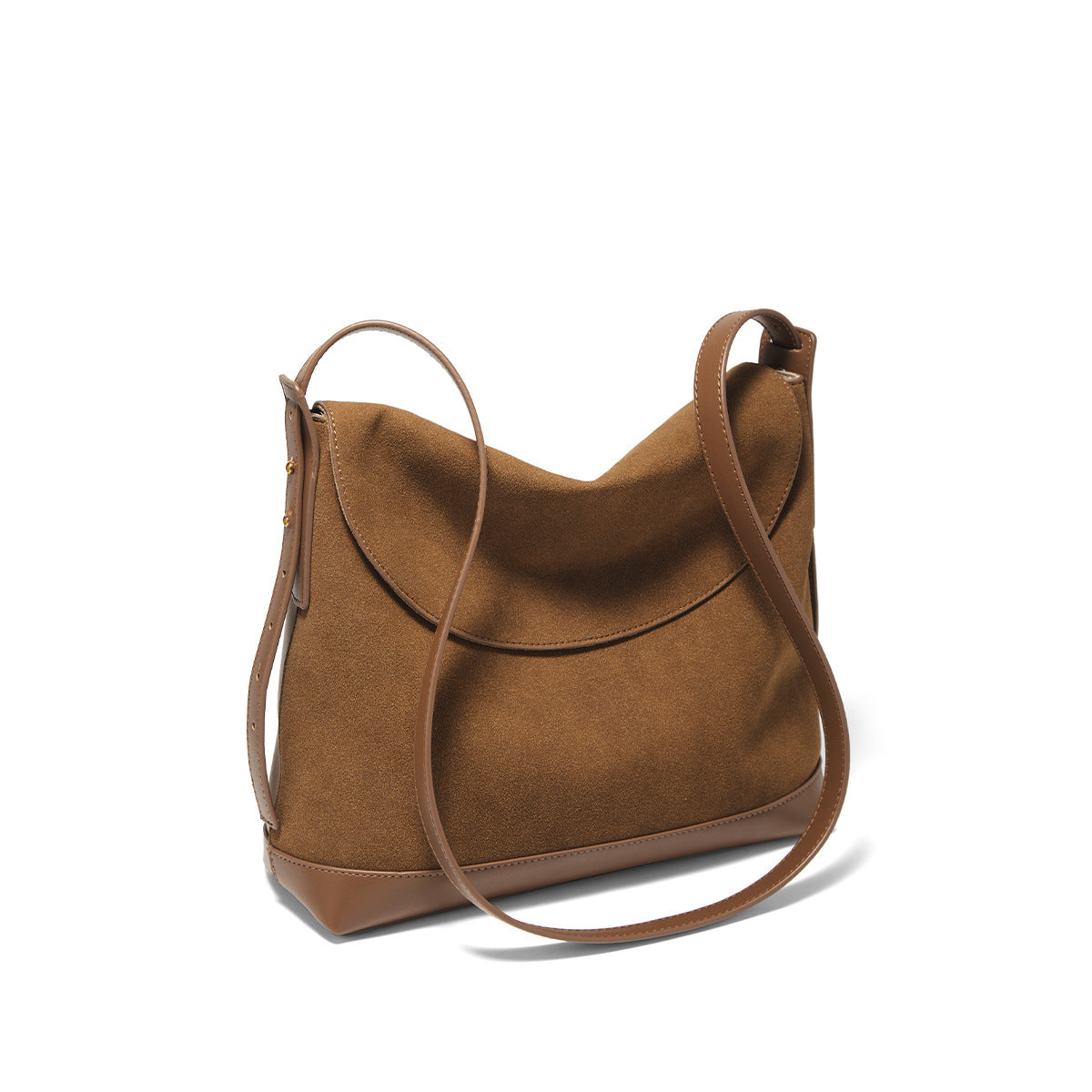 Vintage Suede-Like Shoulder Bag