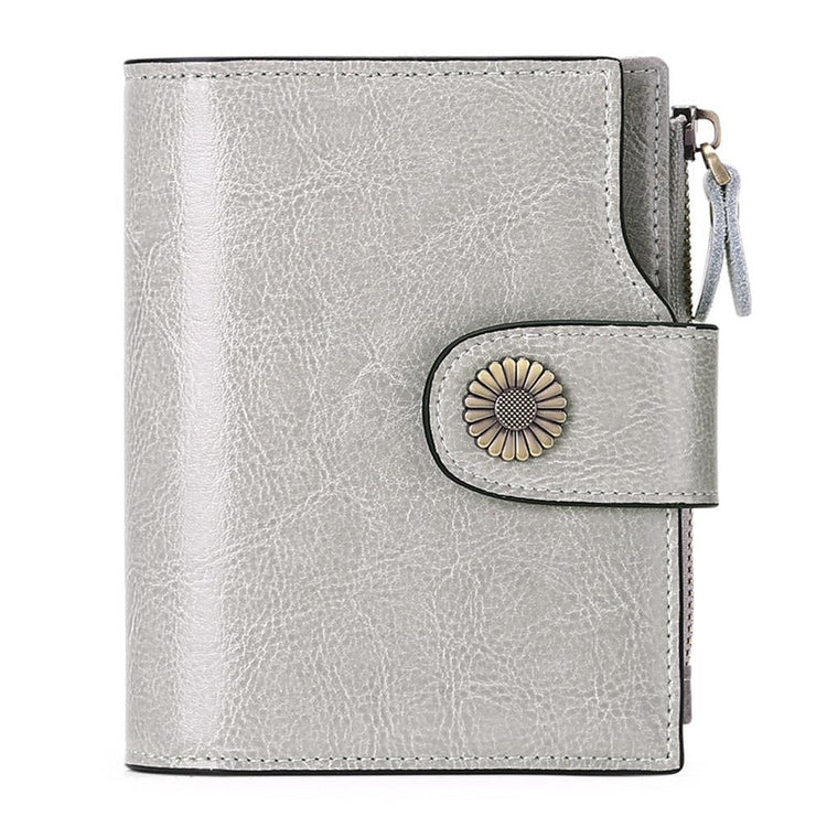 Women’s Hasp Clutch Wallet – Multi-Card & Coin Pocket