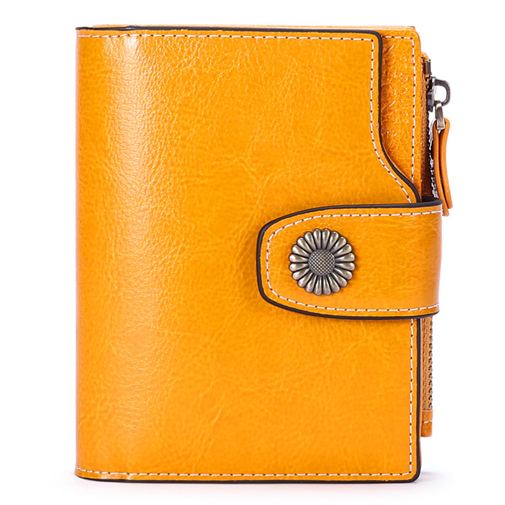 Women’s Hasp Clutch Wallet – Multi-Card & Coin Pocket