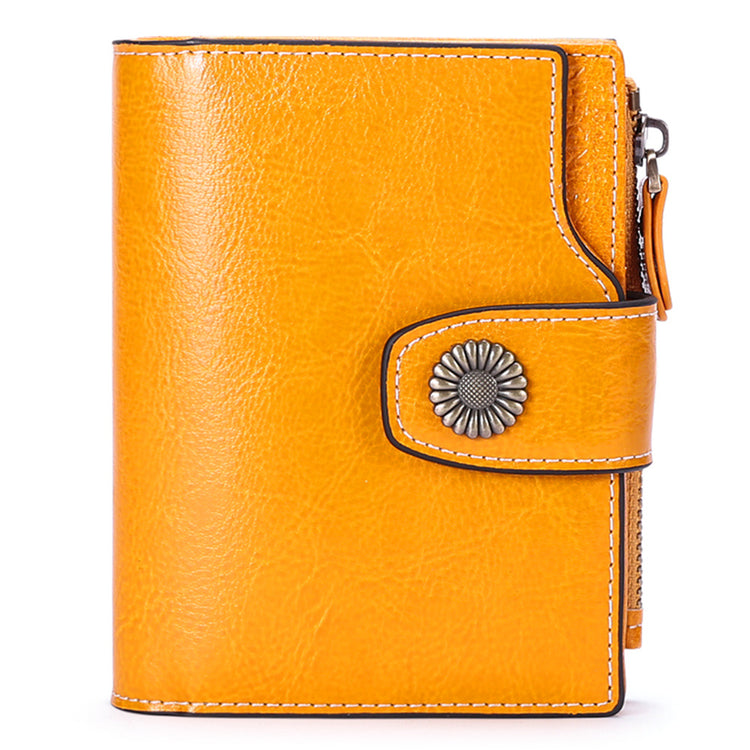 Women’s Hasp Clutch Wallet – Multi-Card & Coin Pocket