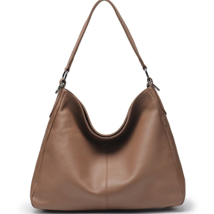 Womens High-Capacity First-Layer Cowhide Shoulder Crossbody Bag