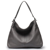 Womens High-Capacity First-Layer Cowhide Shoulder Crossbody Bag