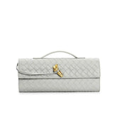 Woven baguette Clutch