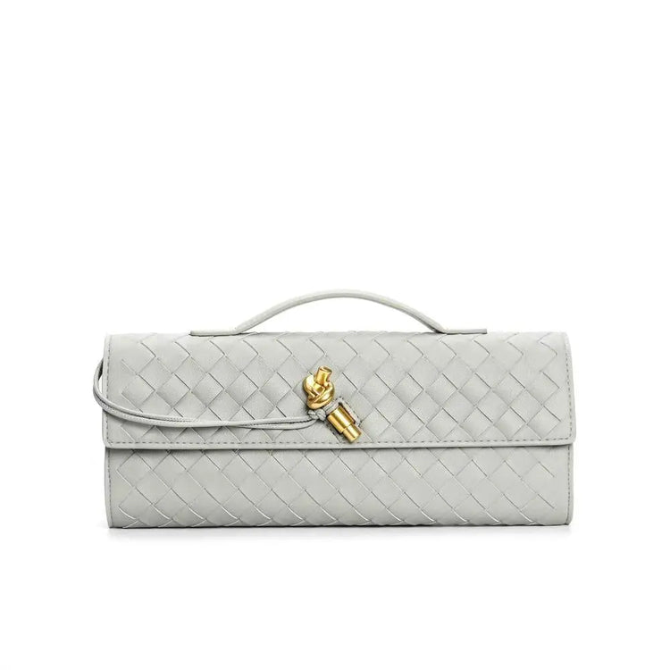 Woven baguette Clutch
