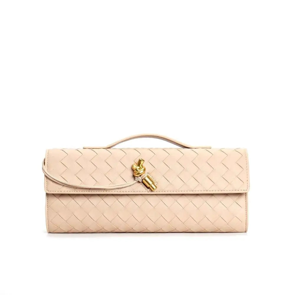 Woven baguette Clutch