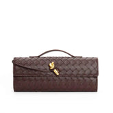 Woven baguette Clutch