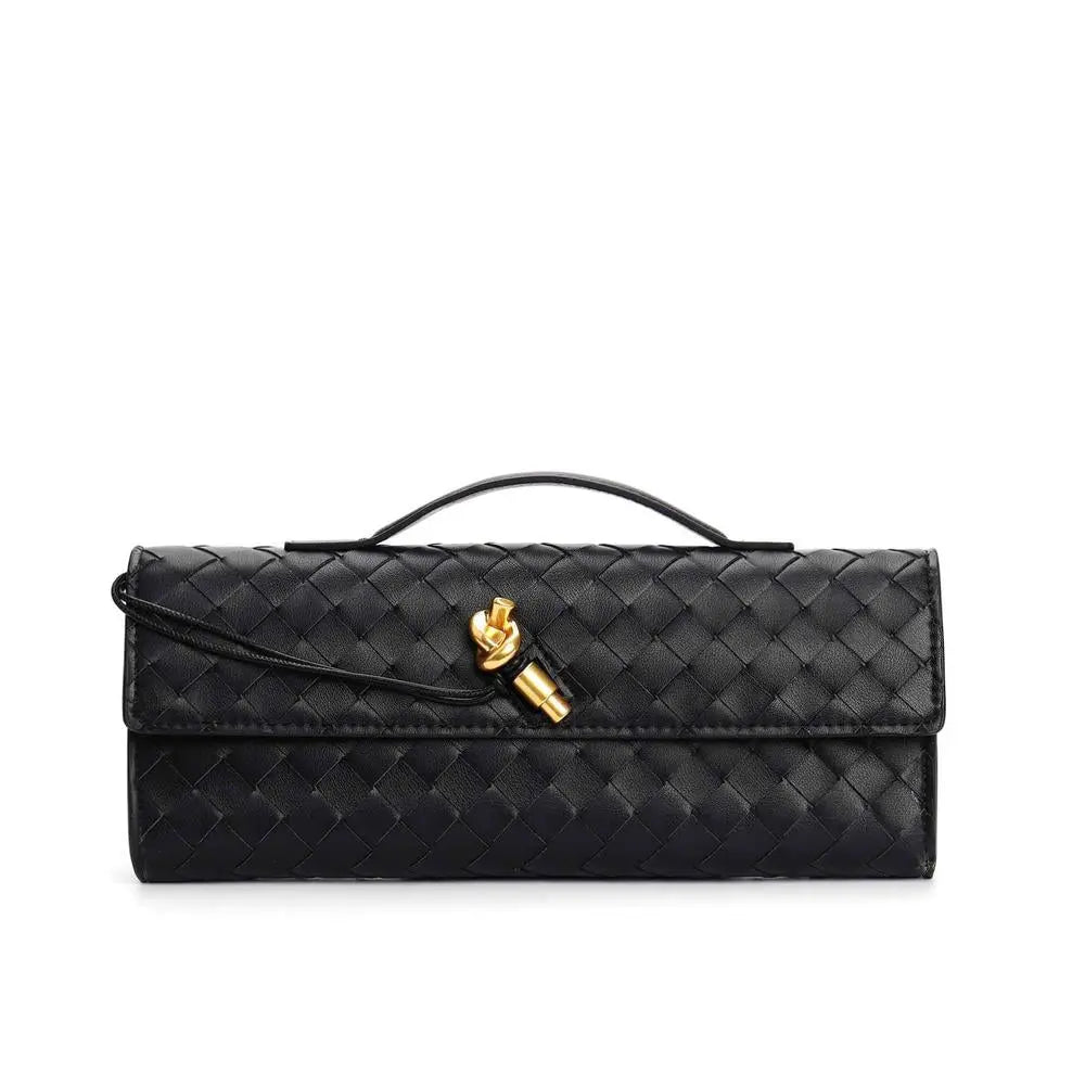 Woven baguette Clutch