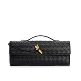 Woven baguette Clutch