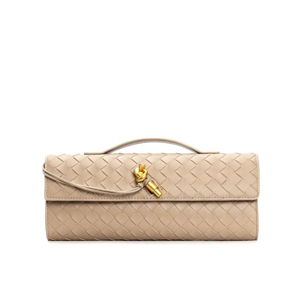 Woven baguette Clutch