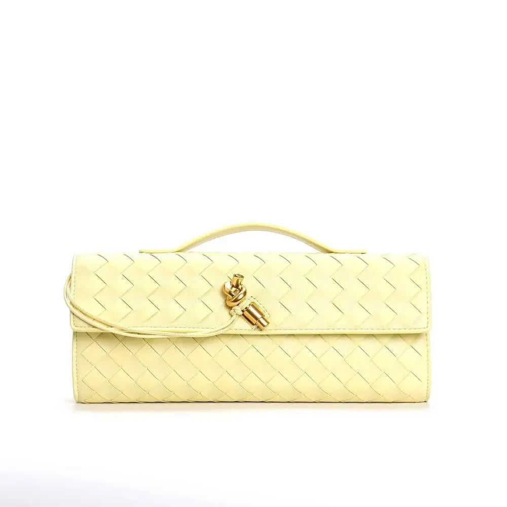 Woven baguette Clutch