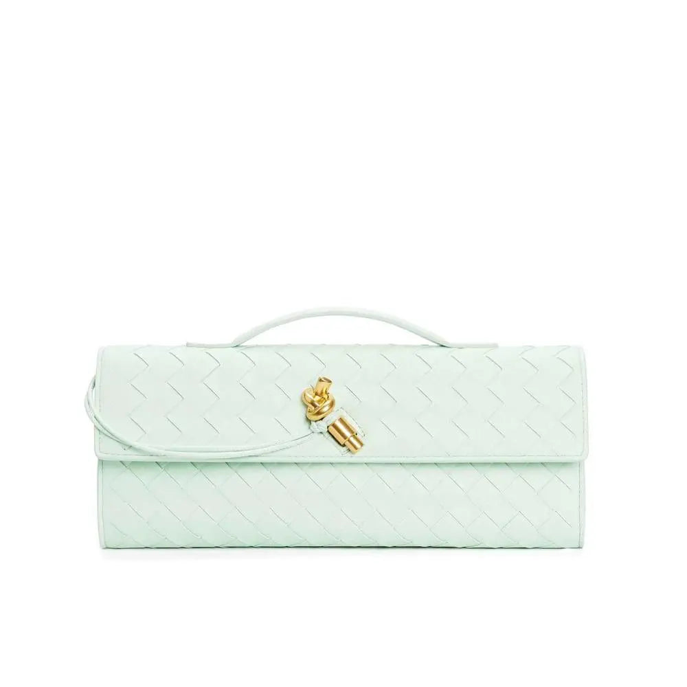 Woven baguette Clutch