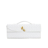 Woven baguette Clutch