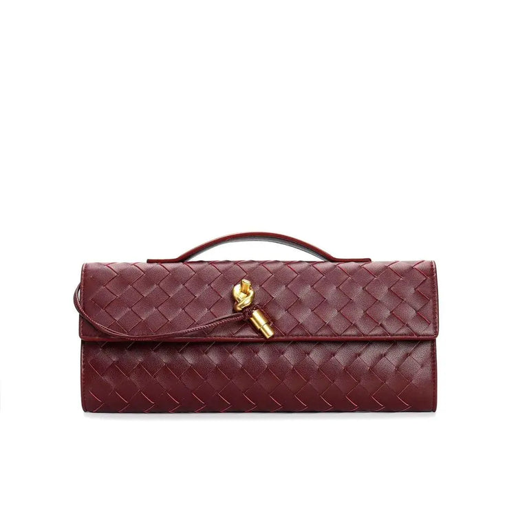 Woven baguette Clutch
