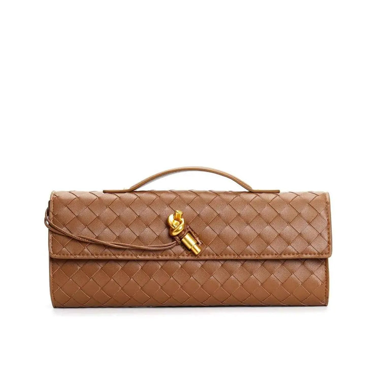 Woven baguette Clutch