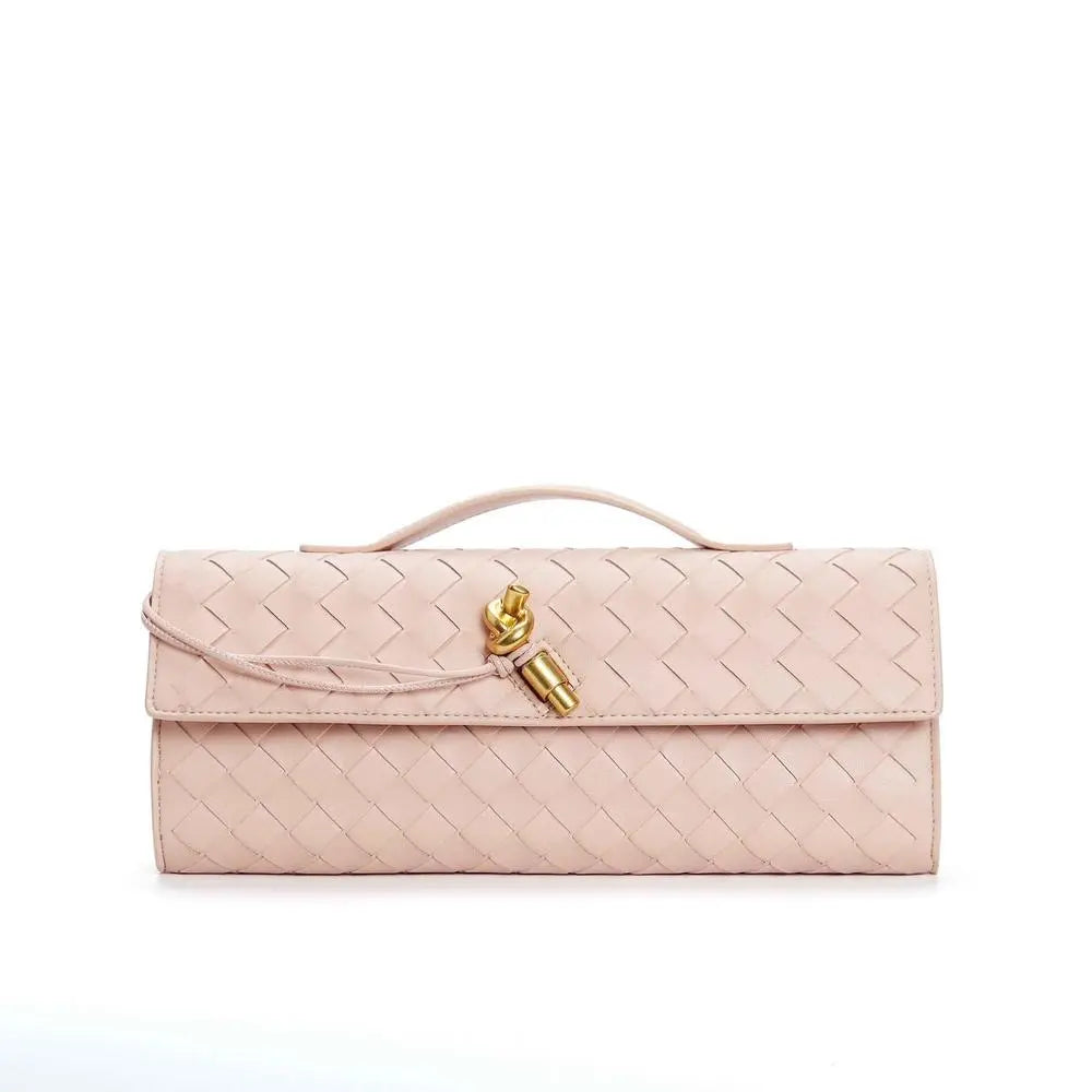 Woven baguette Clutch