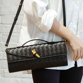Woven baguette Clutch