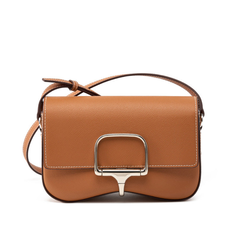 Leather Palm Print Crossbody Bag