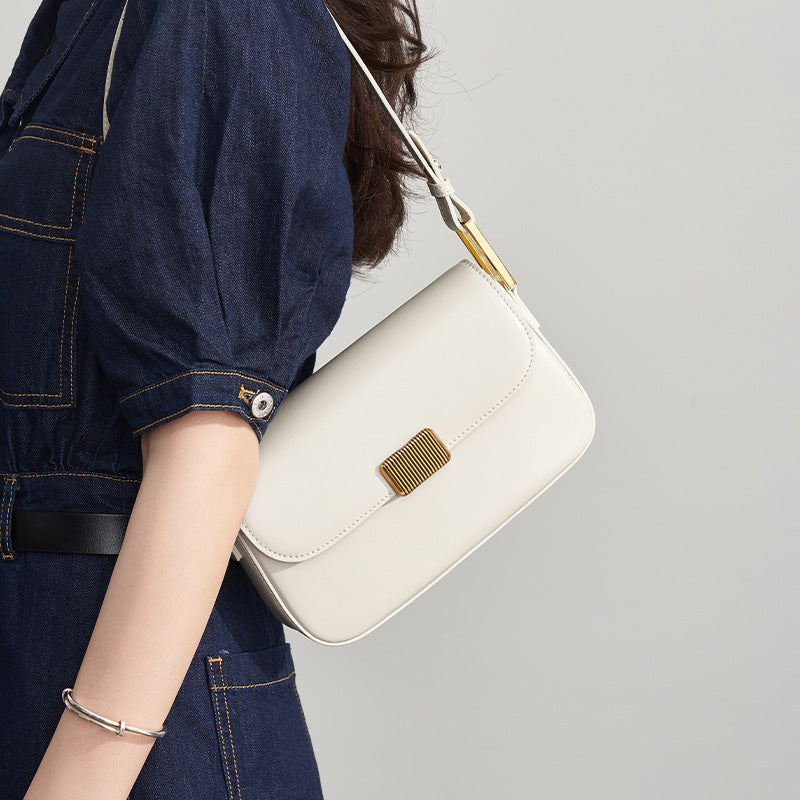 Genuine Leather Shoulder Bag – Versatile & Chic