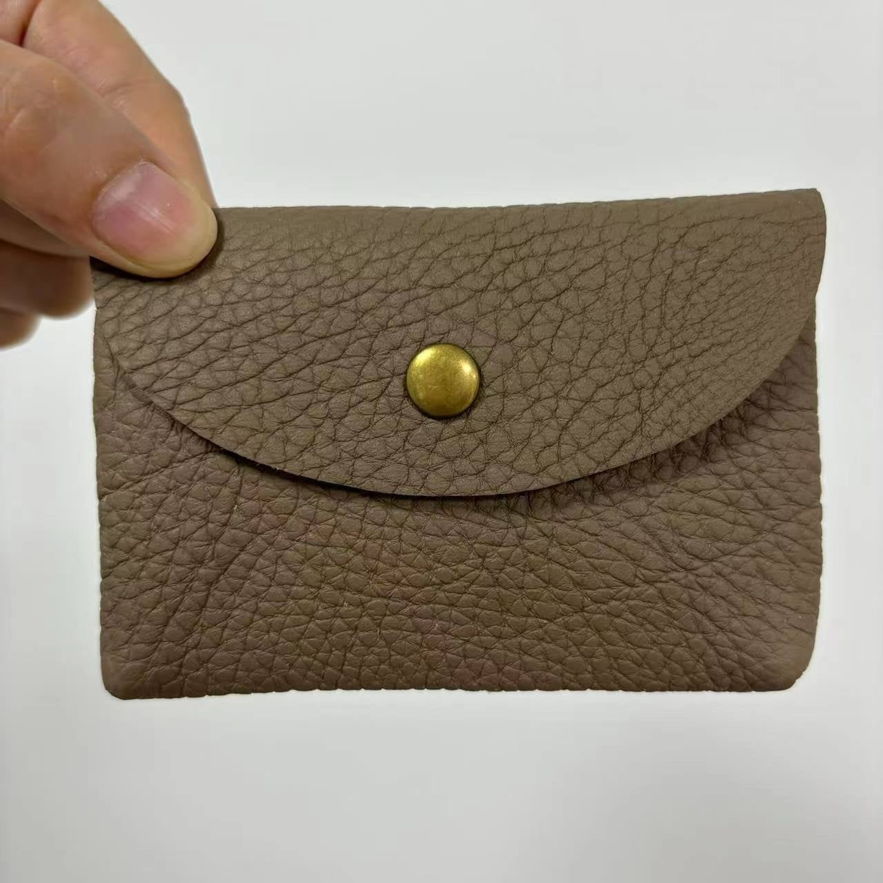 First Layer Cattlehide Leather Fashion Hidden Hook Coin Pocket