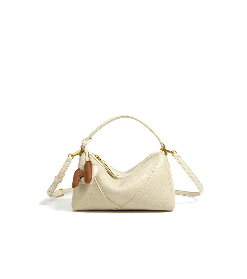 2-in-1 Leather Handbag – Chic Shoulder & Crossbody Option