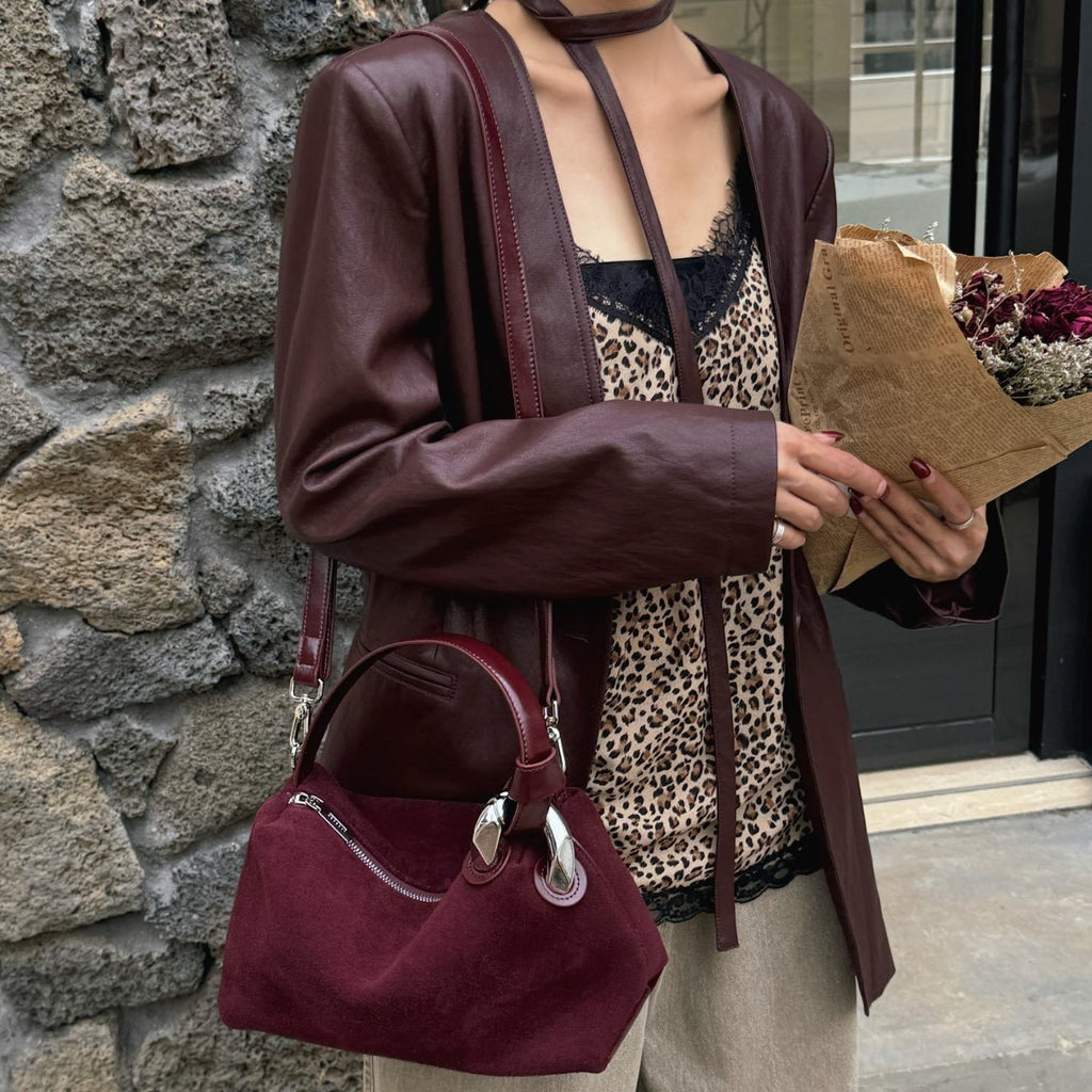 Frosted Suede Handbag